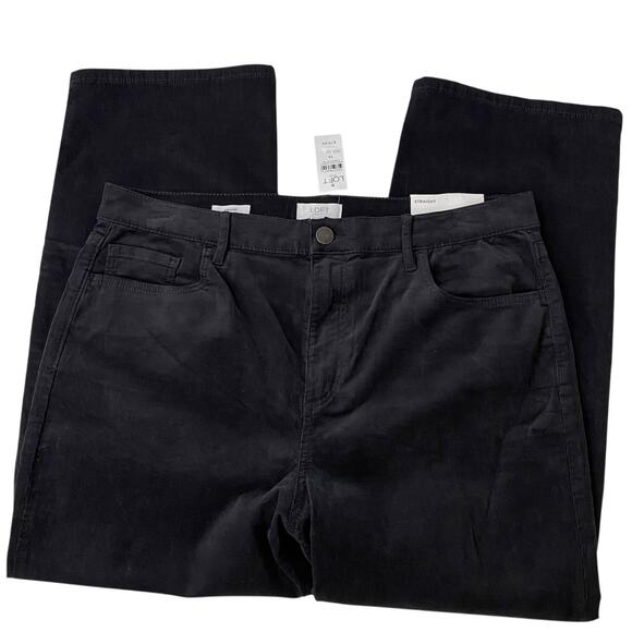Loft midrise straight Corduroy pants women's size 14 NWT - Picture 1 of 3